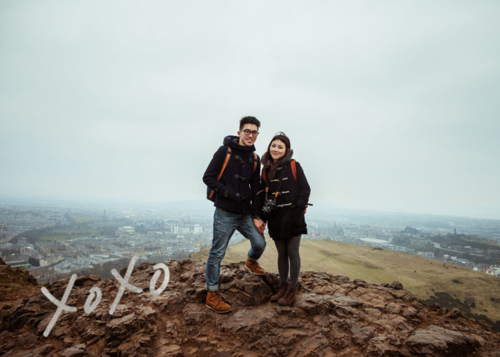 With Hugs and Kisses (Double-Sided) - Save the Date by Linda and Harriett