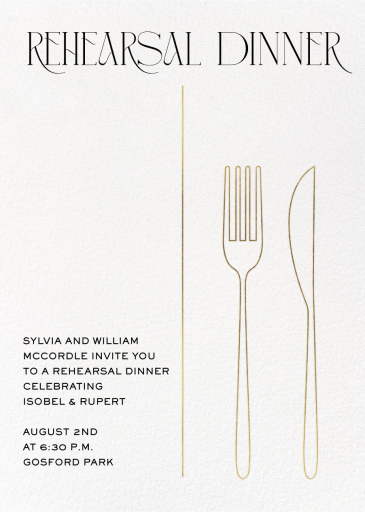 Cutlery - Passover Invitation by Paperless Post