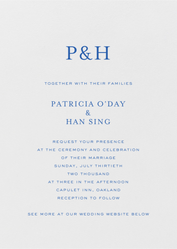 Pearl White Plain - Wedding Invitation by Crane & Co.