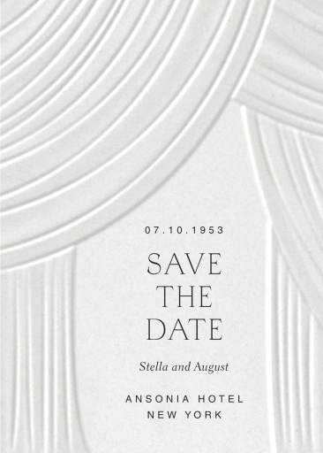 The Curtain - Save the Date by Paperless Post