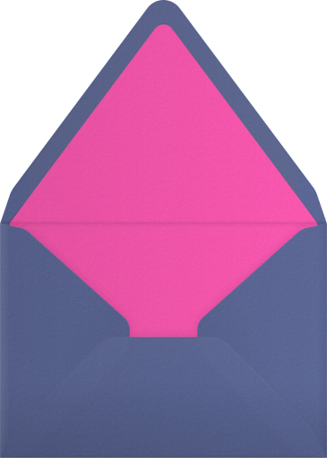 90s Retro Neon Icons Invitation Envelope