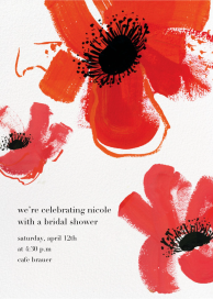 Poppies - Bridal Shower Invitation by kate spade new york
