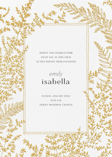Fionola - Baptism & Christening Invitation by Paperless Post