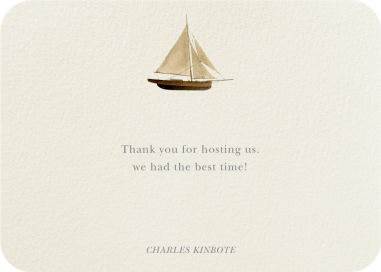 Wooden Sailboat - Stationery by Felix Doolittle