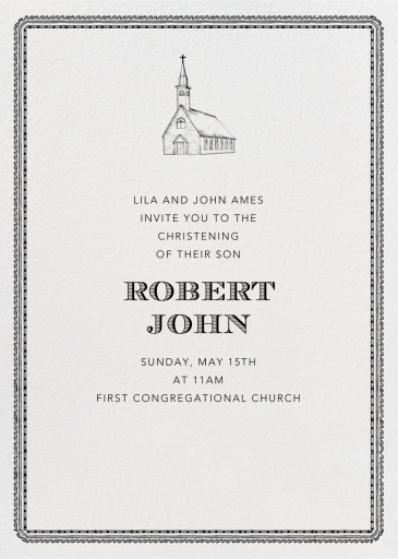 Dashwood Tall - First Communion Invitation by Paperless Post