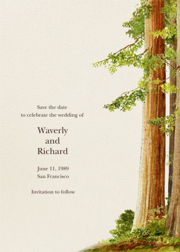 Sequoia - Party Invitation by Felix Doolittle