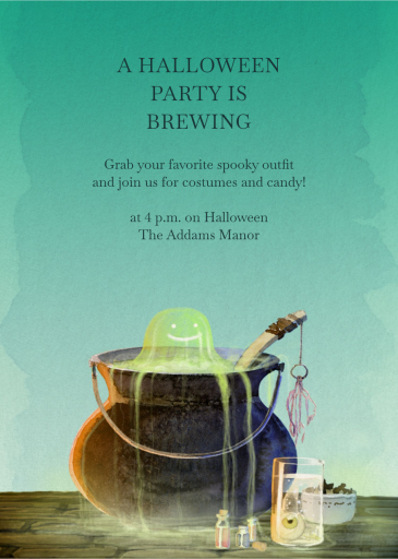 Spooky Brew - Halloween Invitation by Felix Doolittle