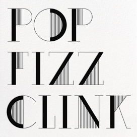 Pop Fizz Clink (Square) - Holiday Cocktail Party Invitation by kate spade new york