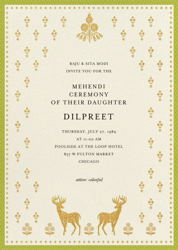 Aashna - Indian Wedding Invitation by Anita Dongre