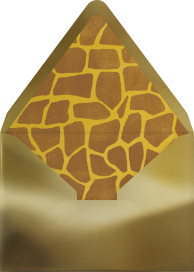 Giraffe Calf - Paperless Post Envelope