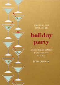 Tiny Tinis - Corporate Holiday Party Invitation by kate spade new york