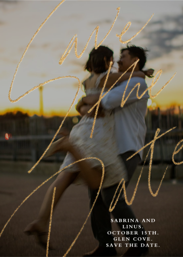 Modern Script Overlay (Photo) - Save the Date by Paperless Post