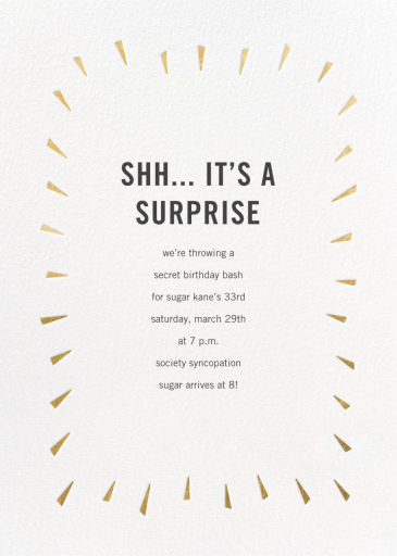 Éclat - Surprise Party Invitation by Paperless Post