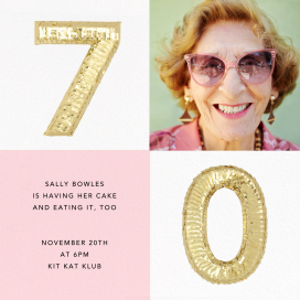 Shine Photo - Birthday Invitation by CONFETTISYSTEM