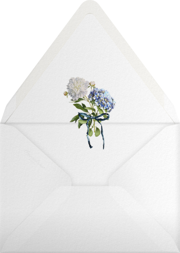 Hydrangea Bouquet Frame -  Monique Lhuillier Envelope