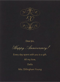 Numbers - Anniversary Card by Bernard Maisner