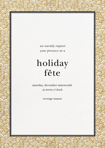 Naive Wave - Holiday Party Invitation by Paperless Post
