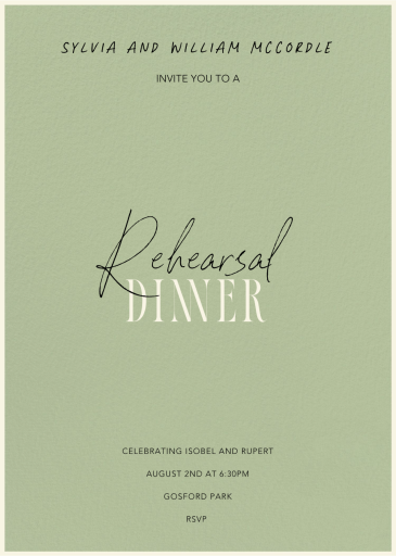 Love Engaged - Rehearsal Dinner Invitation by Paperless Post