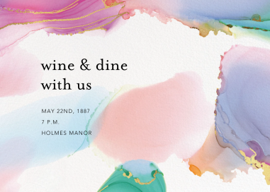 Gilded Rainbow - Party Invitation by Ashley G