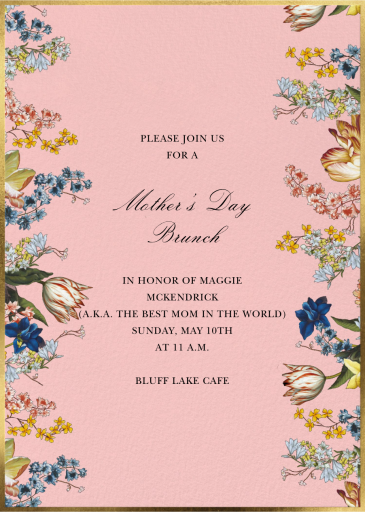 Adorned Aisle - Mother's Day Invitation by Oscar de la Renta
