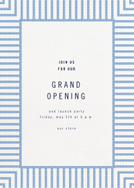 Seersucker Stripe - Launch Party Invitation by kate spade new york