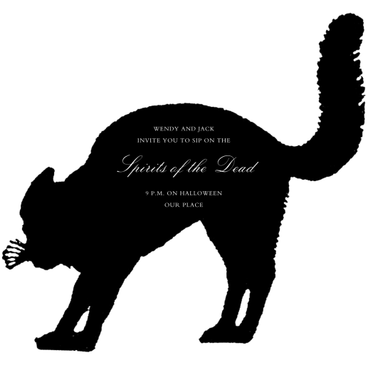 Witch's Cat - Invitation by John Derian - Back