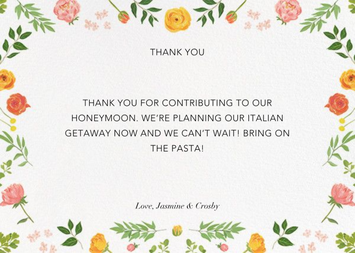 Fleurs d'Été (Photo Stationery) by Paperless Post - Back