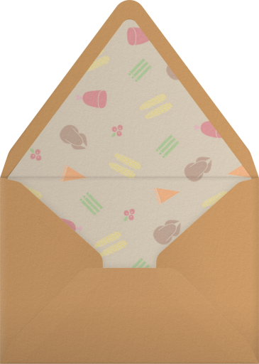 Turkey Ditsy - Paperless Post Envelope