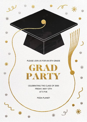 Tassel Frame - Graduation Party Invitation by Paperless Post