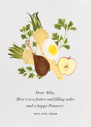 Seder Table - Passover Card by Paperless Post
