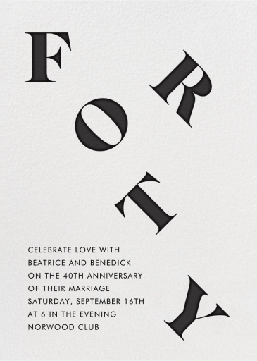 It's All Uphill from Here - Anniversary Invitation by Paperless Post