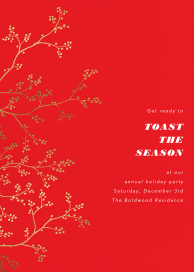 Winter Berries - Holiday Save the Date by Paperless Post