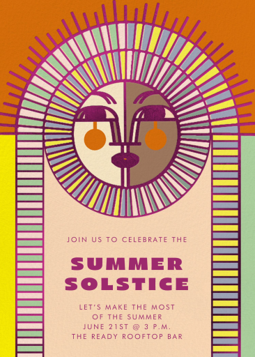 Solstice Soirée - Summer Party Invitation by Jungalow