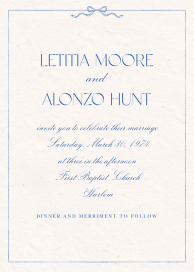 Bow Border - Wedding Invitation by Paperless Post