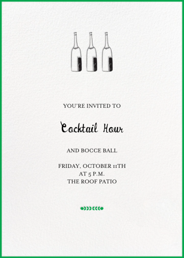 Bubbly for All - Happy Hour Invitation by Mr. Boddington's Studio