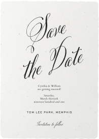 Raw Edges - Save the Date by Paperless Post