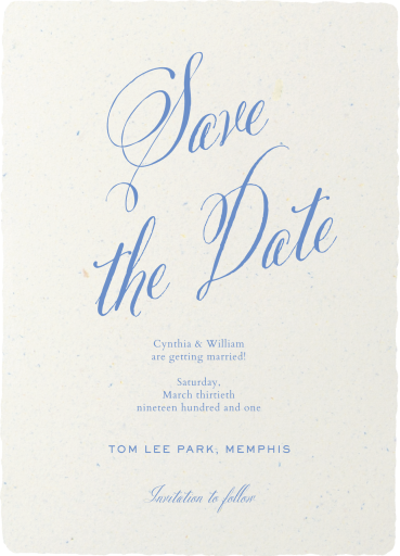 Raw Edges - Save the Date by Paperless Post