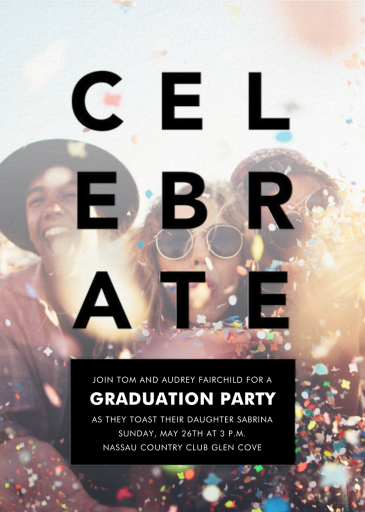 Celebratory Haze - Graduation Party Invitation by Paperless Post