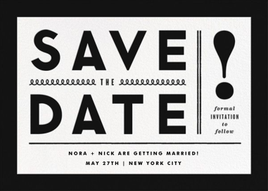 Bold Line - Save the Date by The Indigo Bunting