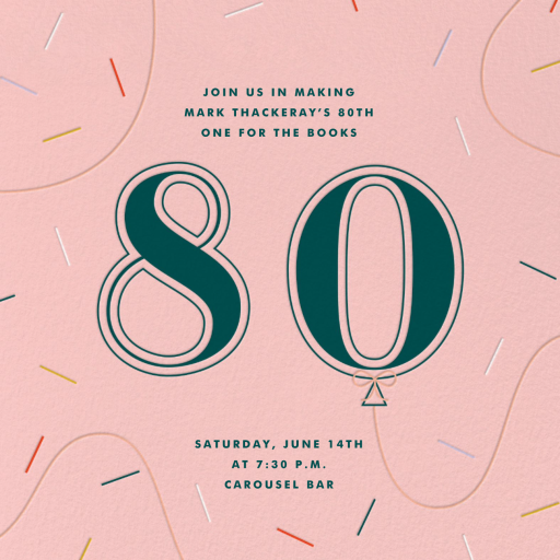 Balloon Drop - Birthday Invitation by Paperless Post