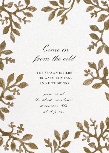 Fall Harvest - Winter Party Invitation by Happy Menocal