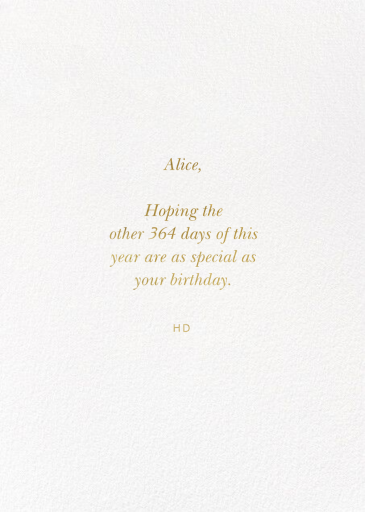 Ice Cream Birthday - Birthday Card by Rifle Paper Co. - Back