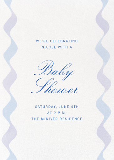 Twirling Streamers - Baby Shower Invitation by Paperless Post
