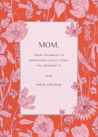 Blooming Flowers - Mother's Day Card by Liberty