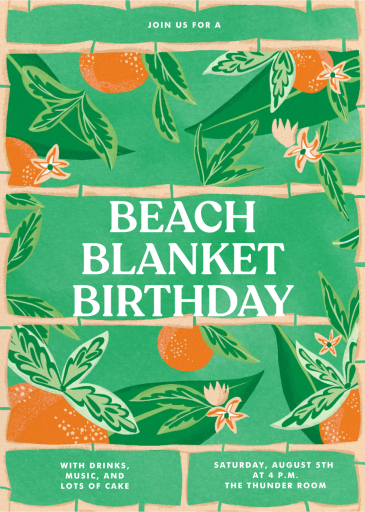 Tropical Hideaway - Birthday Invitation by Paperless Post