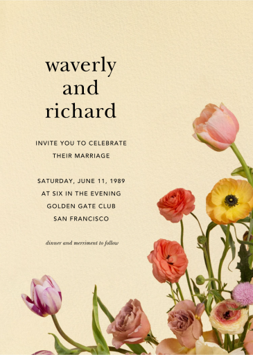 Prairial Photo - Wedding Invitation by Putnam & Putnam - Back