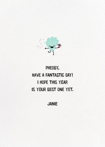 Oh Fish - Funny Birthday Card by Hello!Lucky - Back