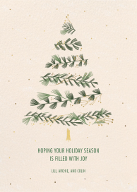 Gold Sprigs - Christmas Card by Paperless Post