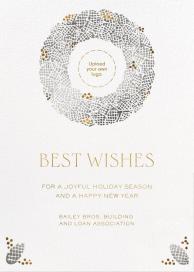 Pinecone Wreath - Holiday Card by Paperless Post