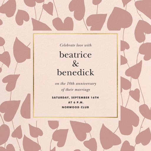 Climbing Hearts - Anniversary Invitation by kate spade new york